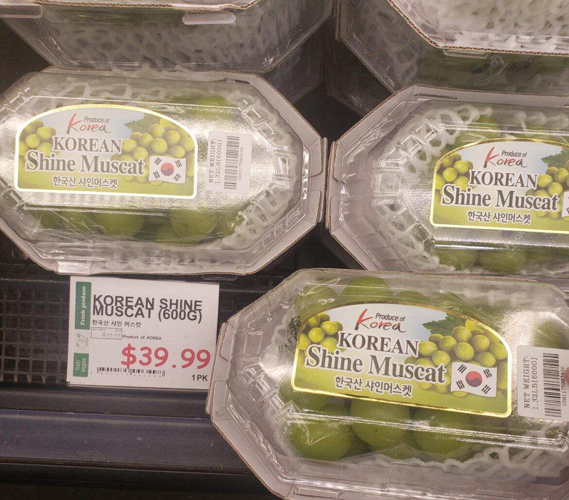 $40 Imported Grapes (H-Mart)