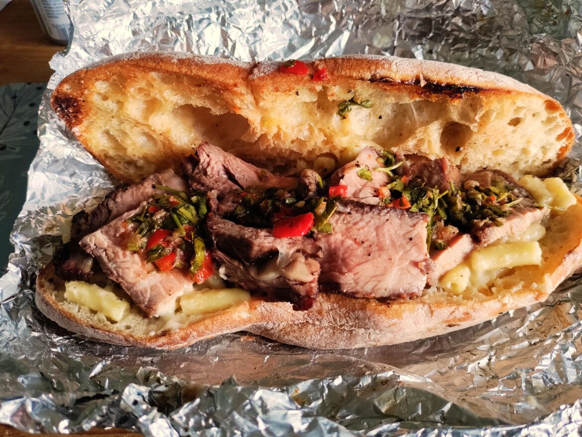 Reverse seared rib of beef