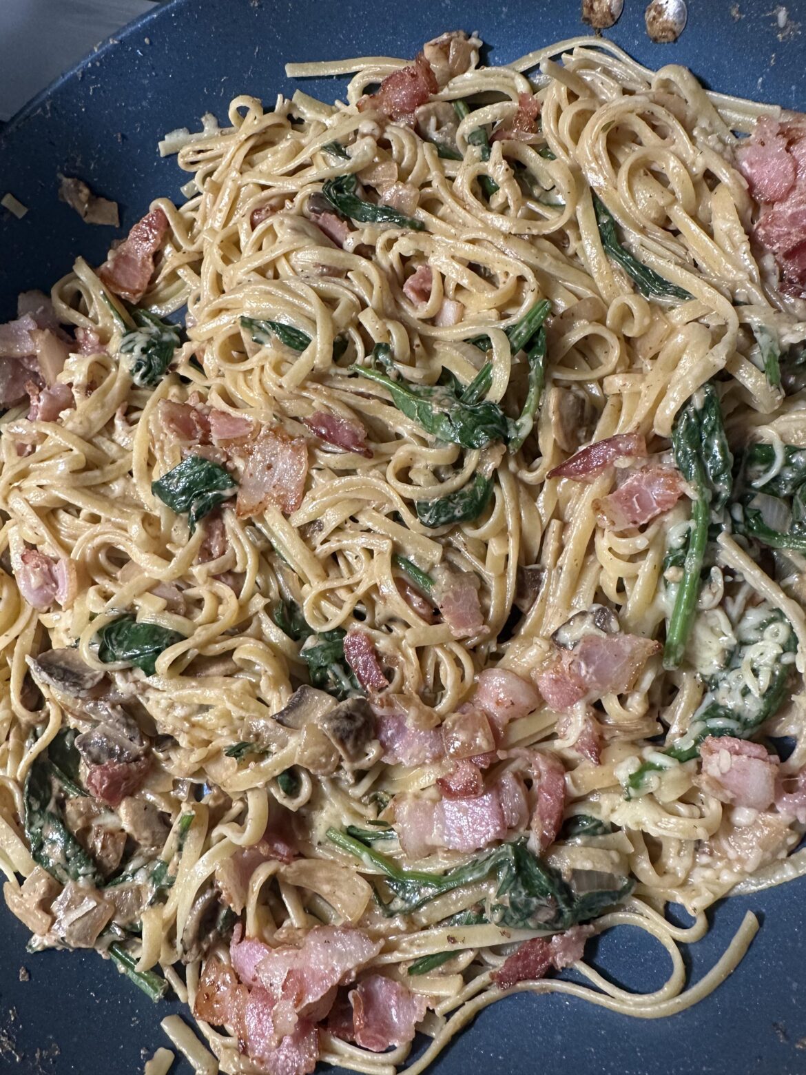 Bacon & Mushroom Linguine