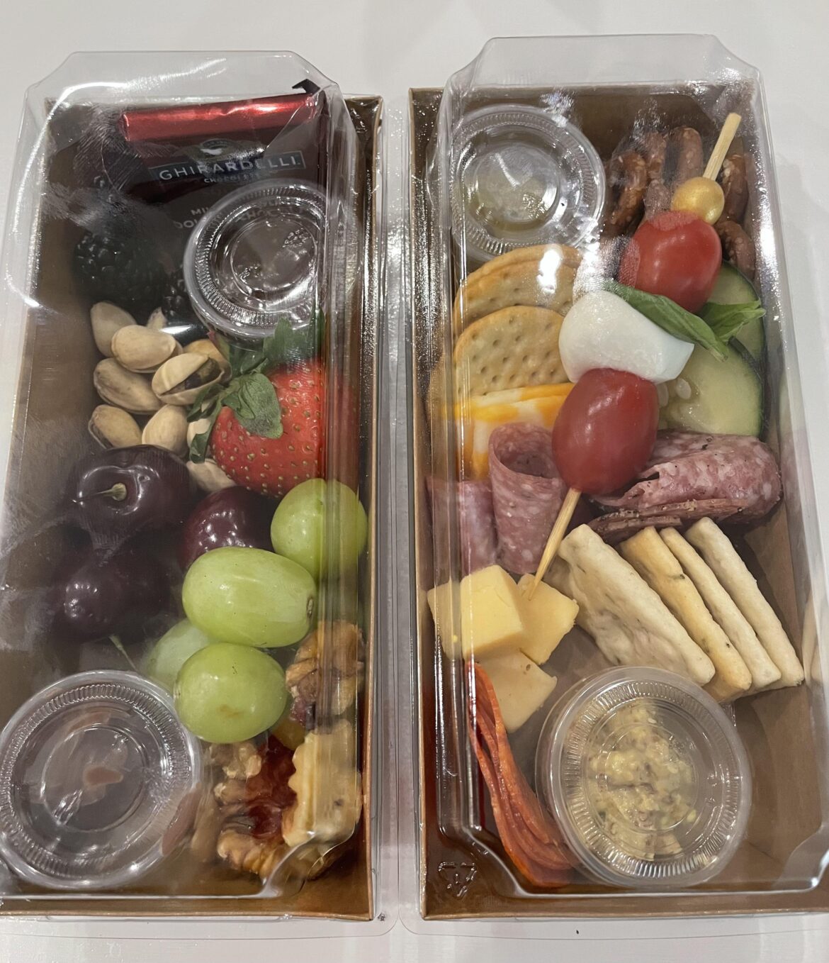 Sweet & Savory boxes for my jewelry-making party today