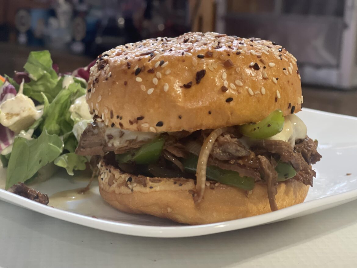 Leftover Mississippi pot roast sandwich