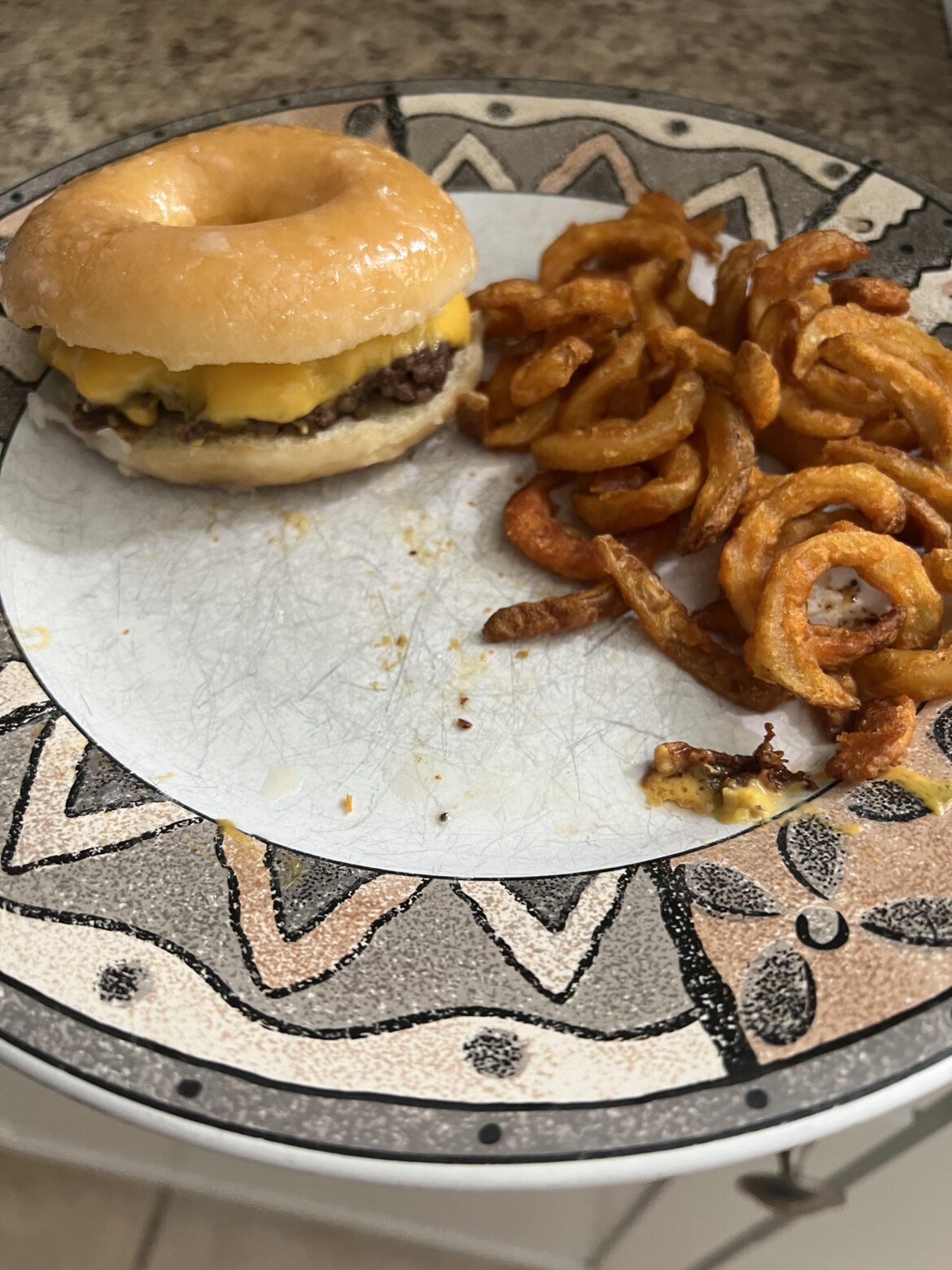 The Krispy Kreme Donut Burger