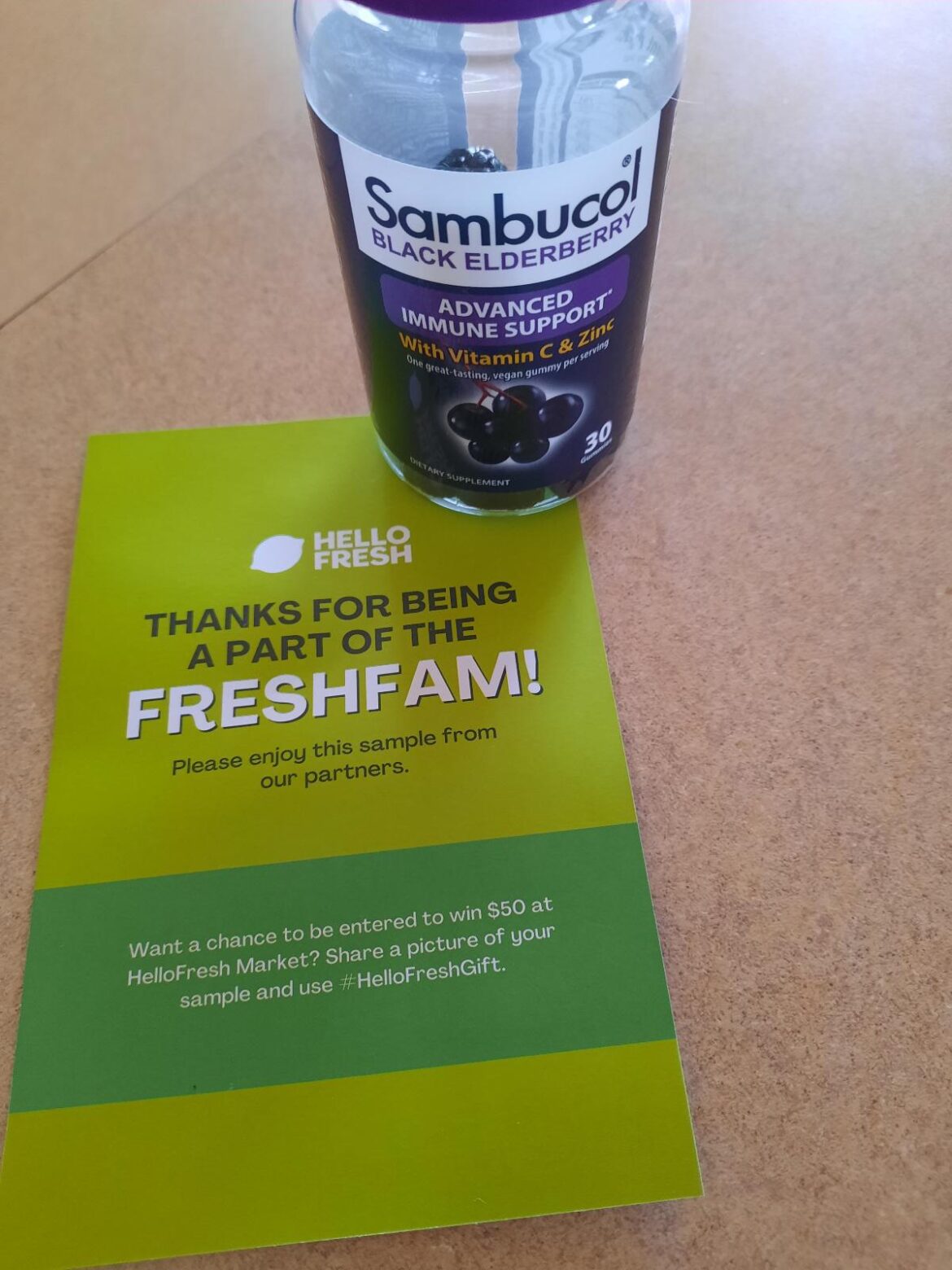 Free sample in this week's box