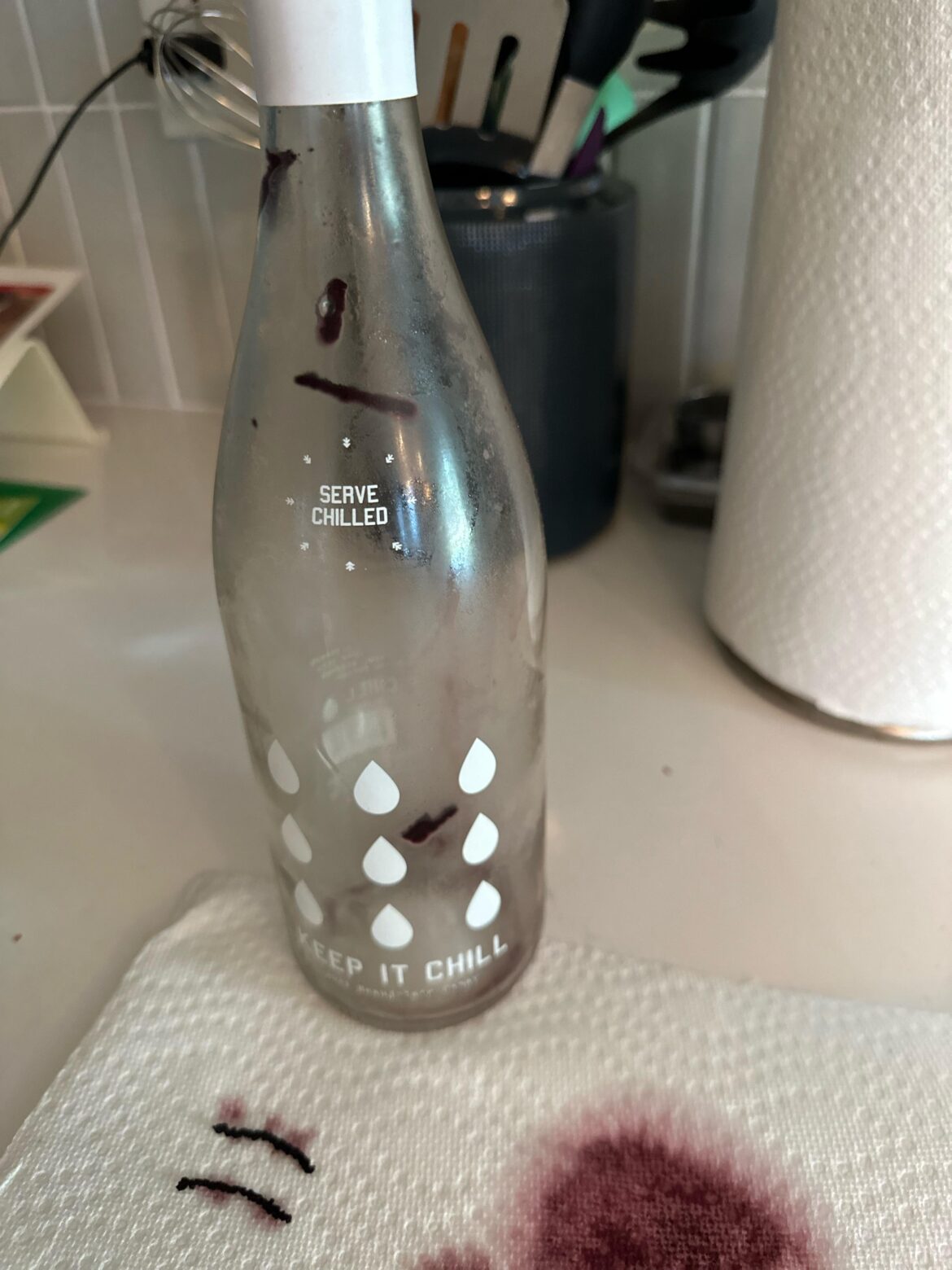 What is in my chilled red wine?