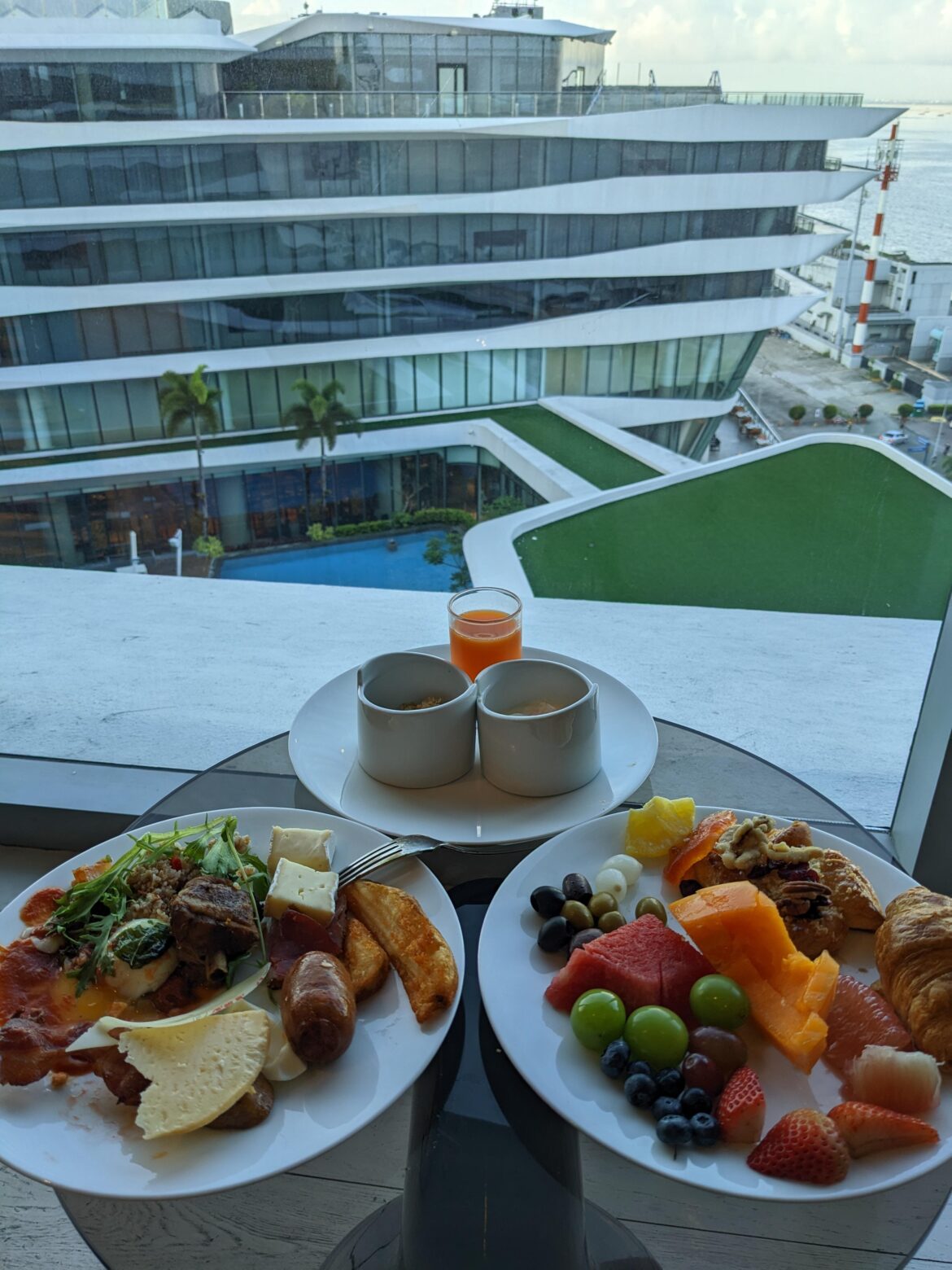 Breakfast with this view