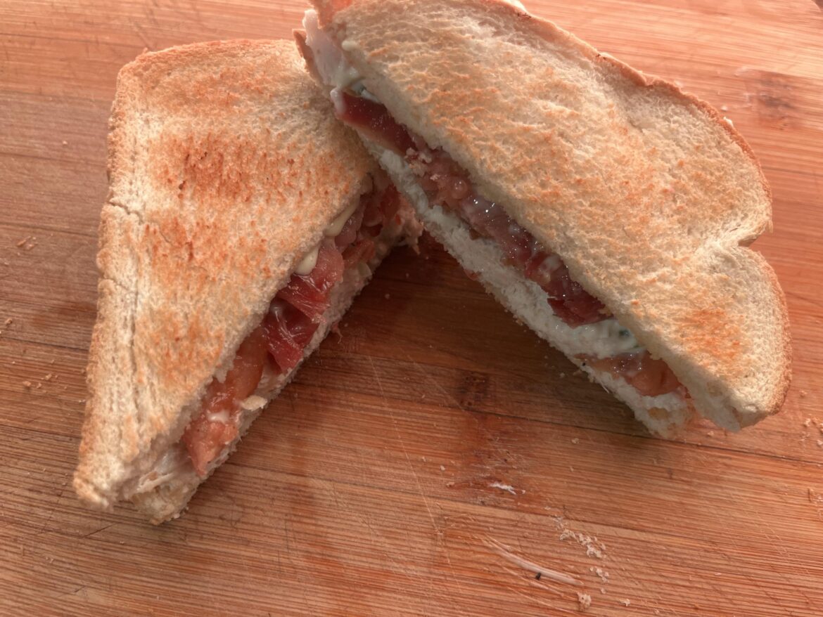 Bacon Chicken Salad on White