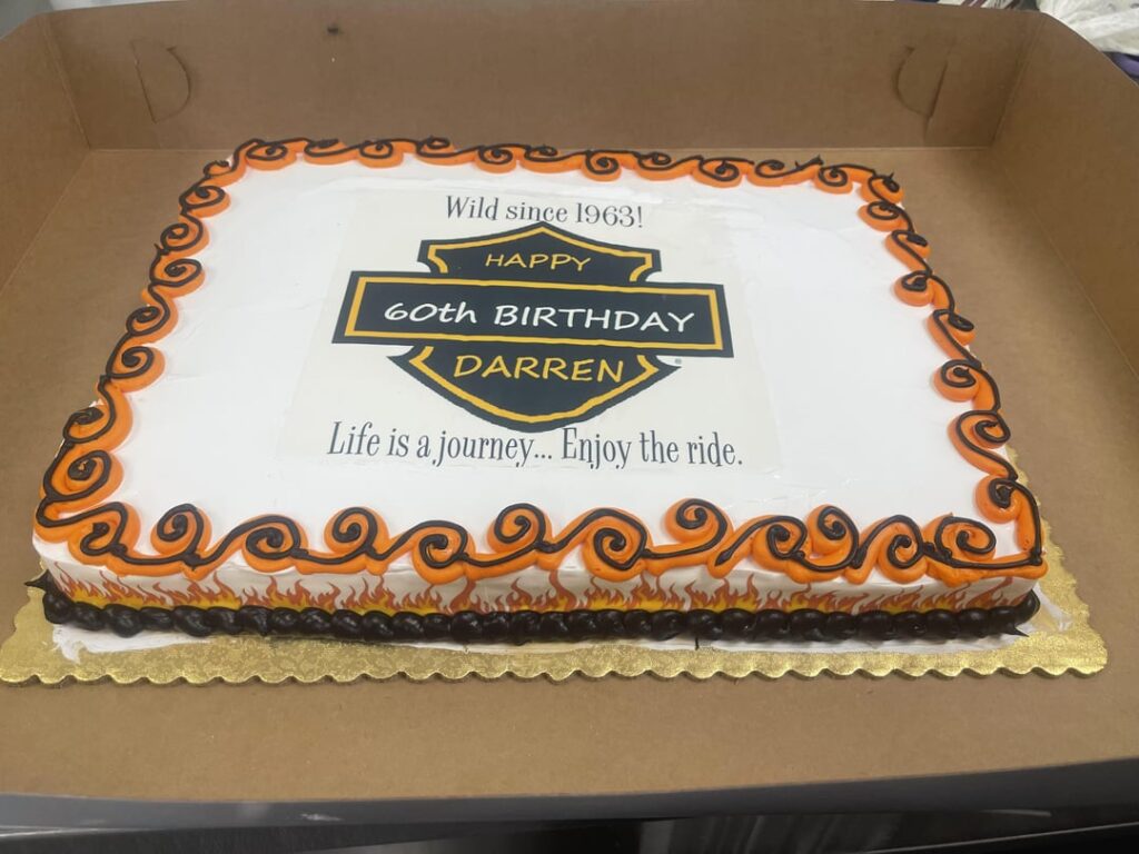 Harley full sheet cake