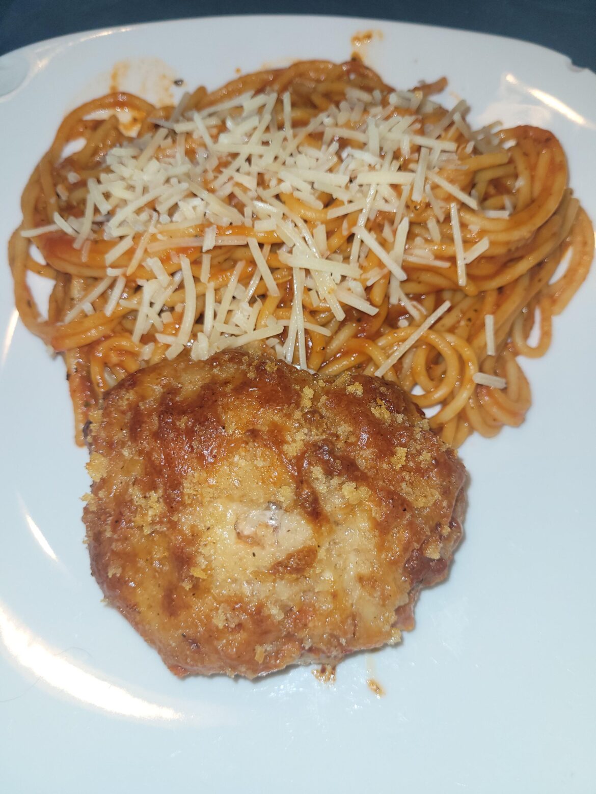 Pork Meatloaf Parm. Yum!! 10/10