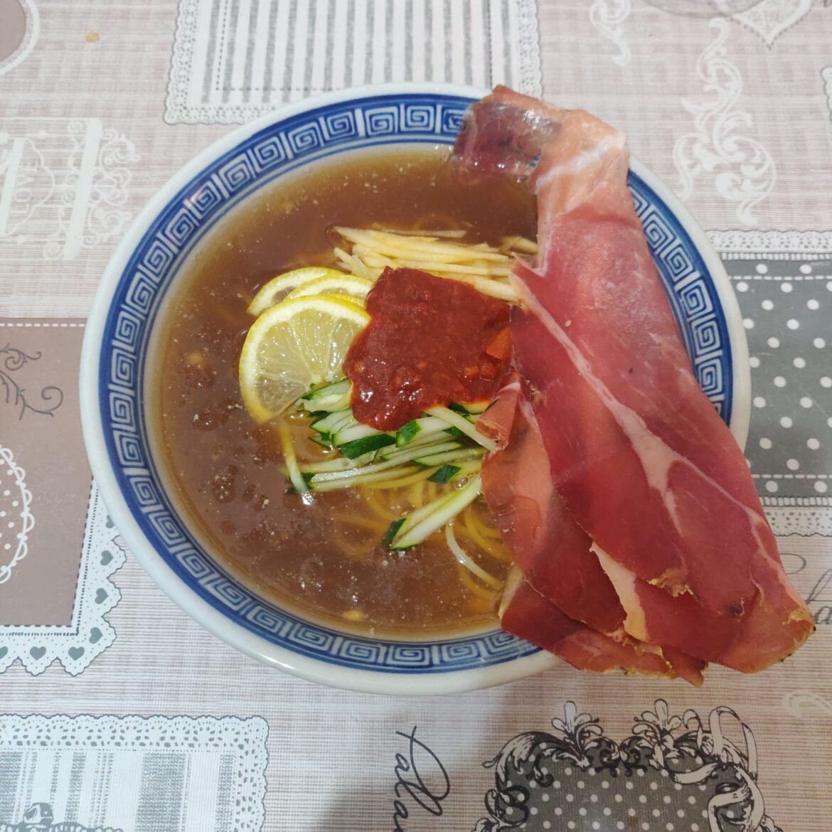 Lemon bibim spaghetti