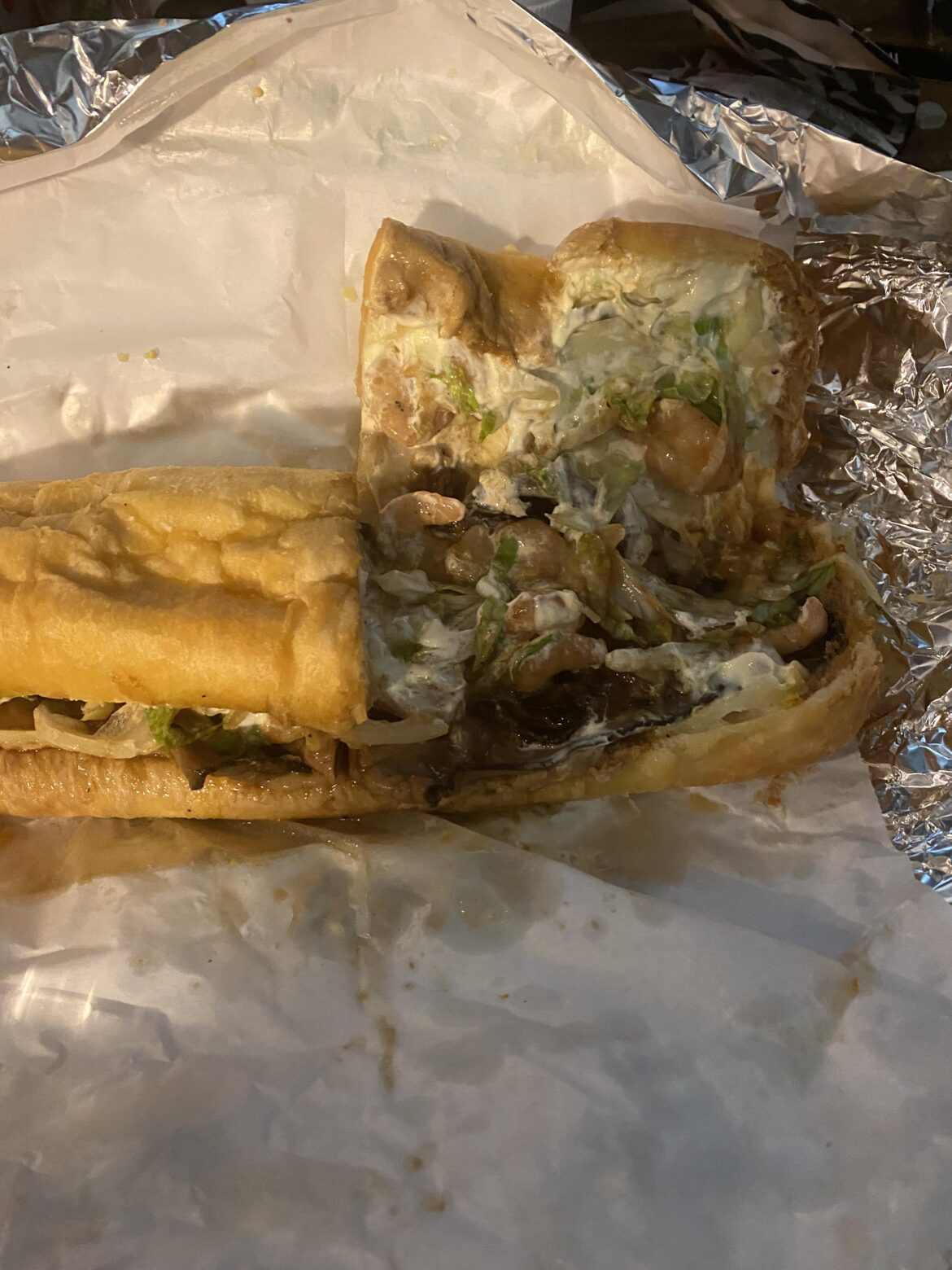 Darryl’s Surf and Turf with jalapeño mayo and au jus.