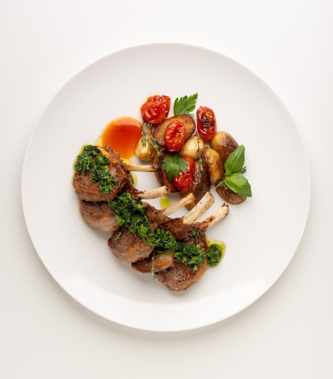 [OC] Mediterranean Lamb Chops