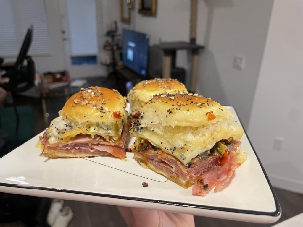 Muffaletta sliders