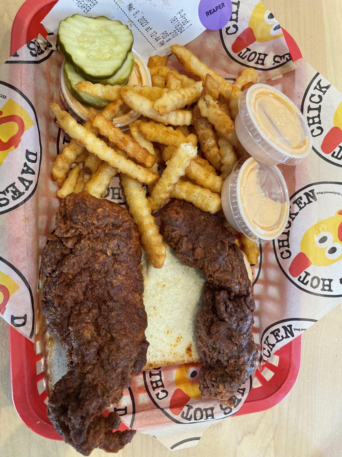 Dave’s Hot Chicken in Naperville, IL - Reaper tenders