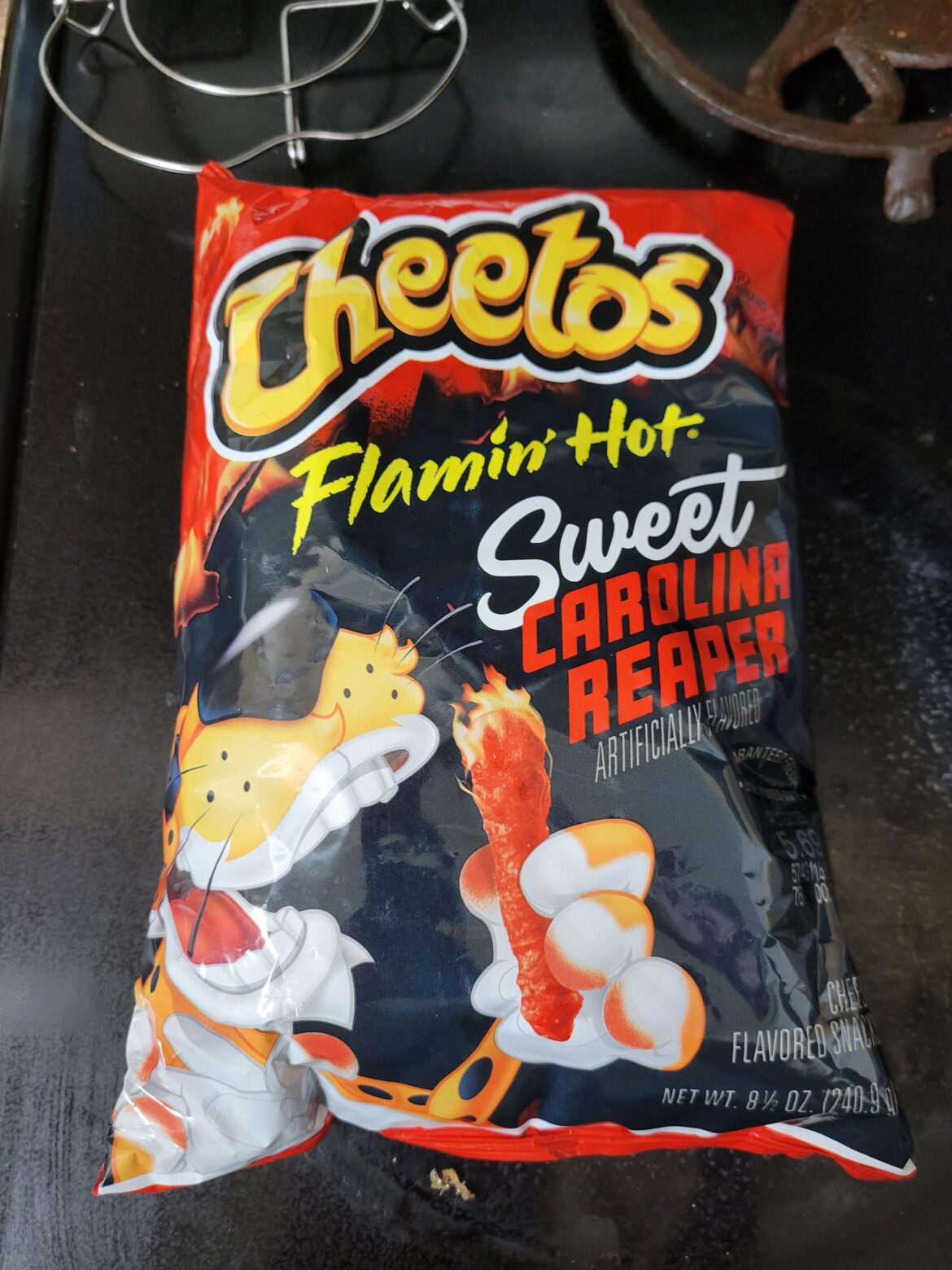 I'm sure these have been posted a million times. Not crazy hot but they taste so good. Way better than normal flamin hot.