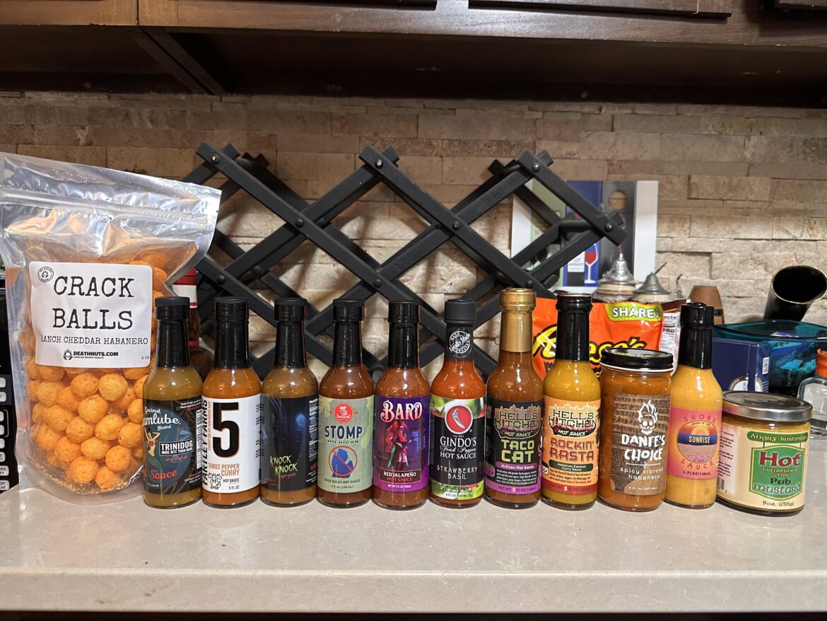 Good haul from the firey food fest in Columbus.