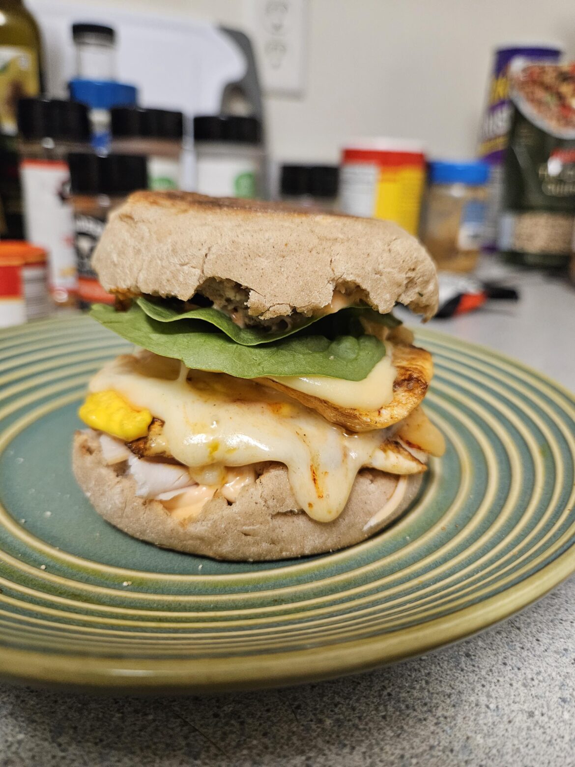 Post workout sandwich this morning