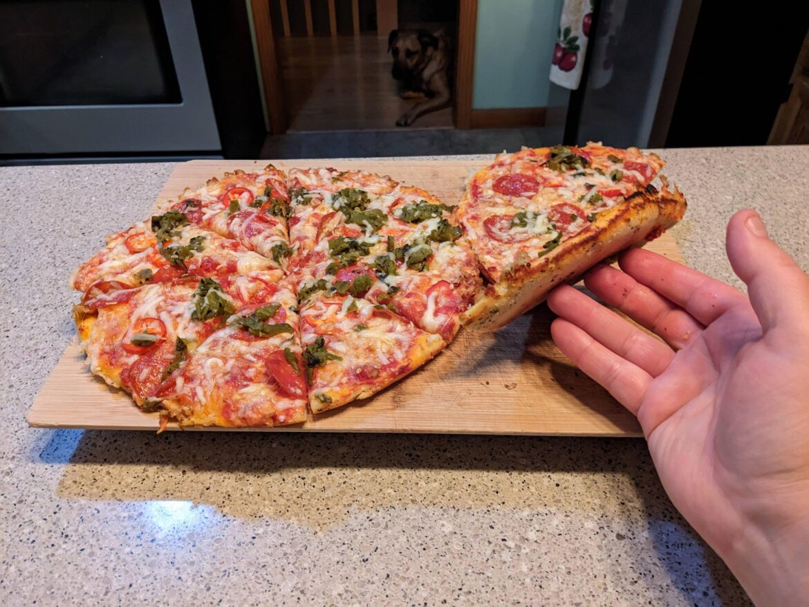 Homemade Pizza w/ Garden Ripe Jalapeños and Hatch Chilies