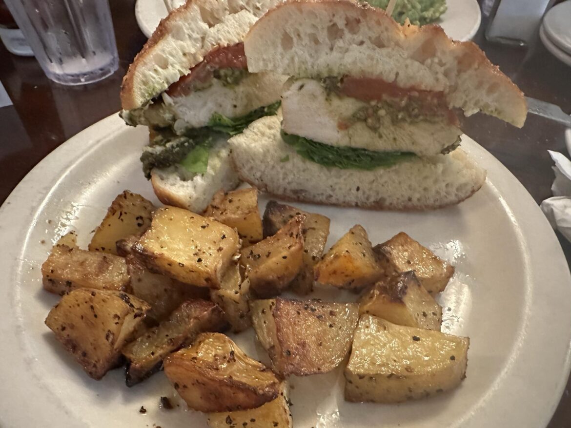 Pesto Chicken on Foccacia