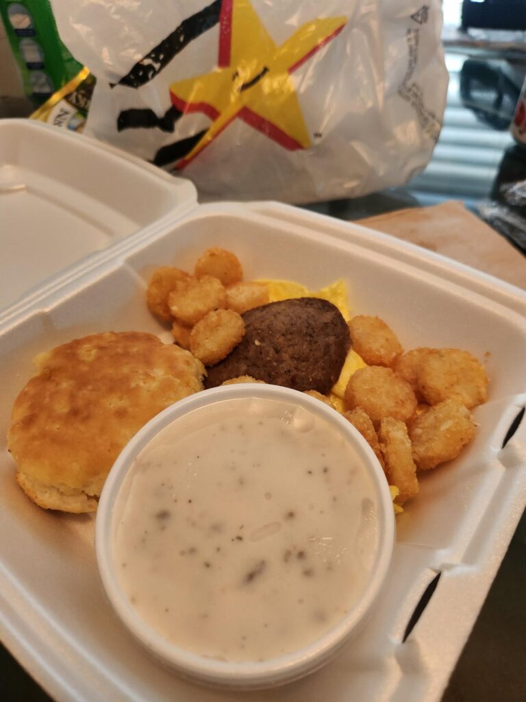 How do you eat your Hardee's Breakfast platters?