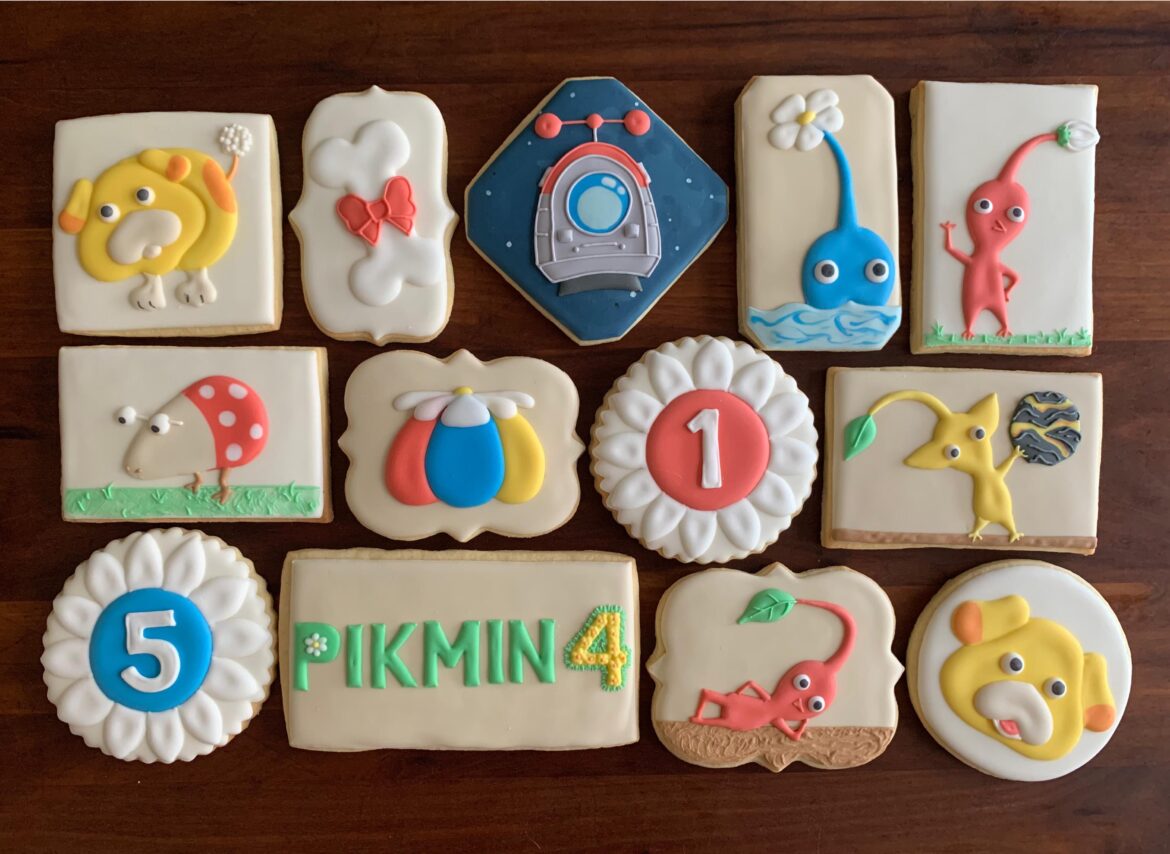 Made some Pikmin 4 sugar cookies!