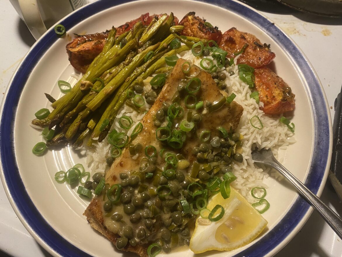Mahi Mahi w/ lemon caper sauce