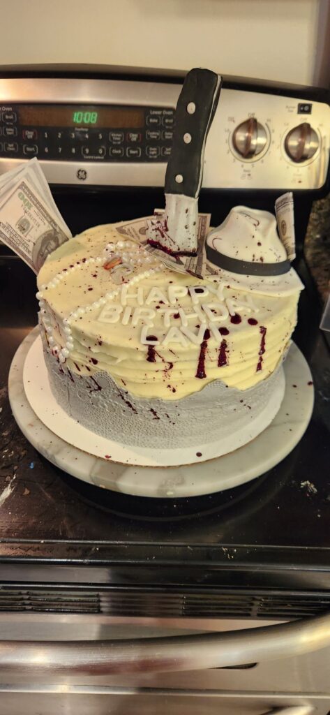 1950's Murder Mystery Cake