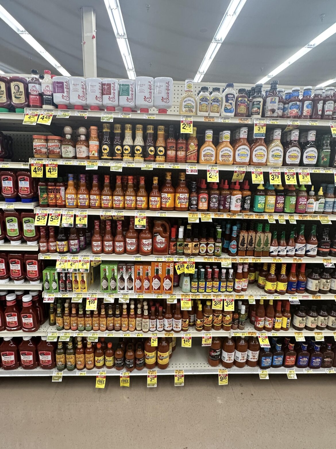 my grocery store used to have a really decent hot sauce selection. now it’s being taken over by wing sauce. anyone else experience this?