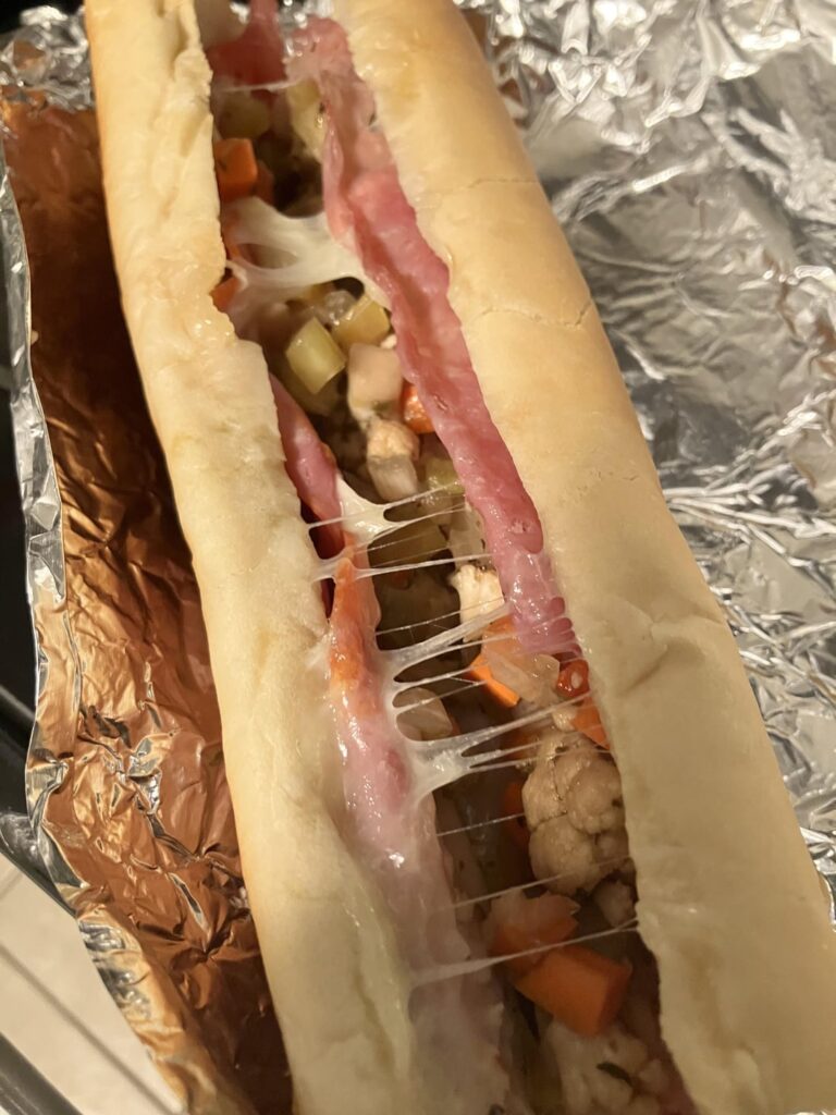 Not a huge Jimmy John’s fan but it serves its purpose. Like when you’re really hungry after spending the day in the ER. Plain Slim Italian with homemade giardiniera & toasted