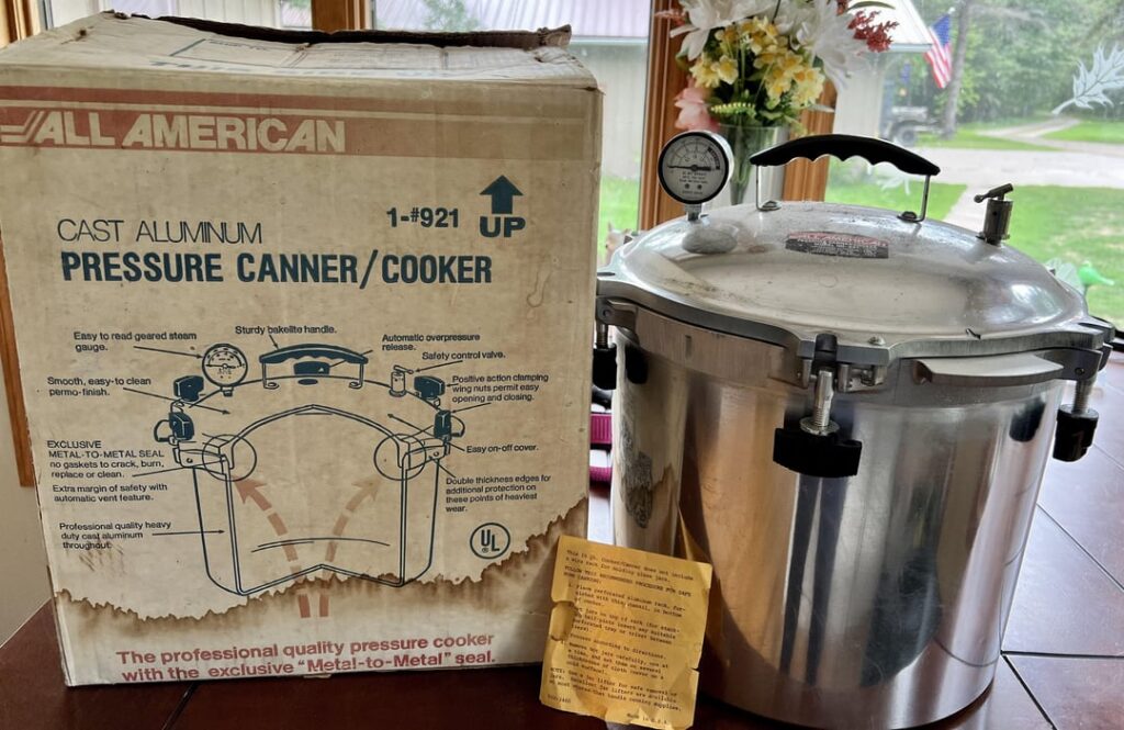 I happened upon this free (!!) canner today and am excited to try it out and see if it works. All American no. 921. Any folks here that can with this beauty?