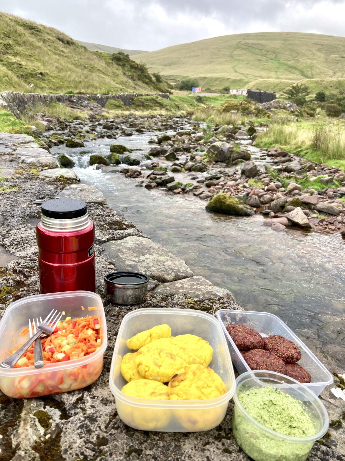 Turmeric patties and beet patties… perfect for picnics, hiking, on the road. Hot or cold.