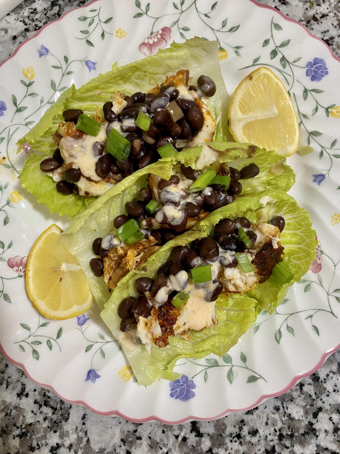 Cajun Blackened Tilapia Lettuce Wraps