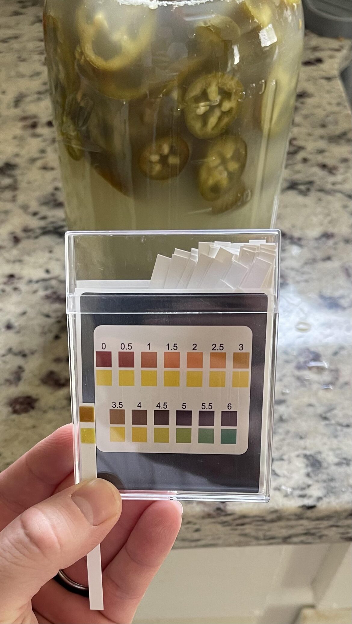 Ph stripped my lactofermented jalapenos and theyre good to go!