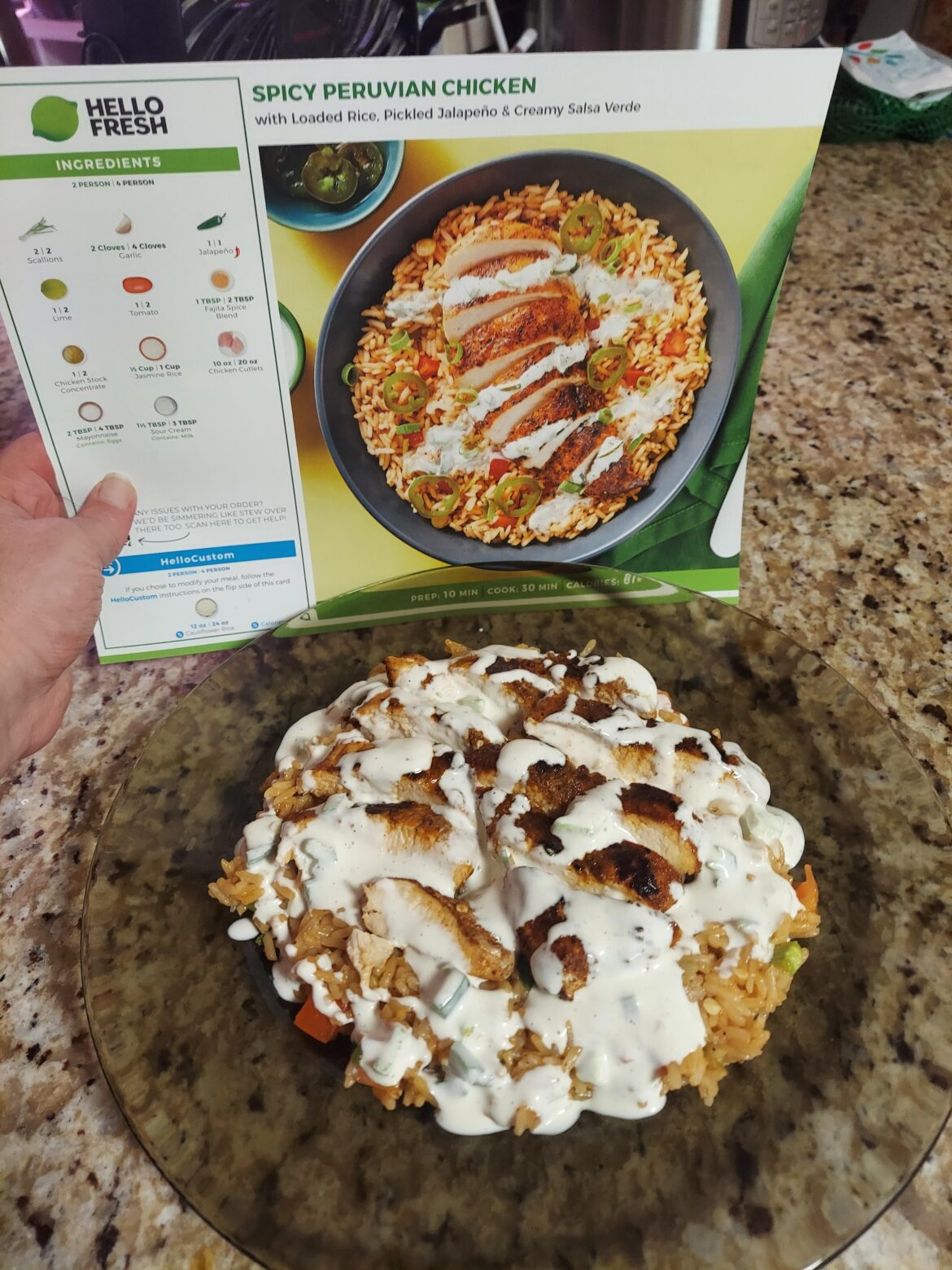 Spicy Peruvian Chicken! This was delicious!