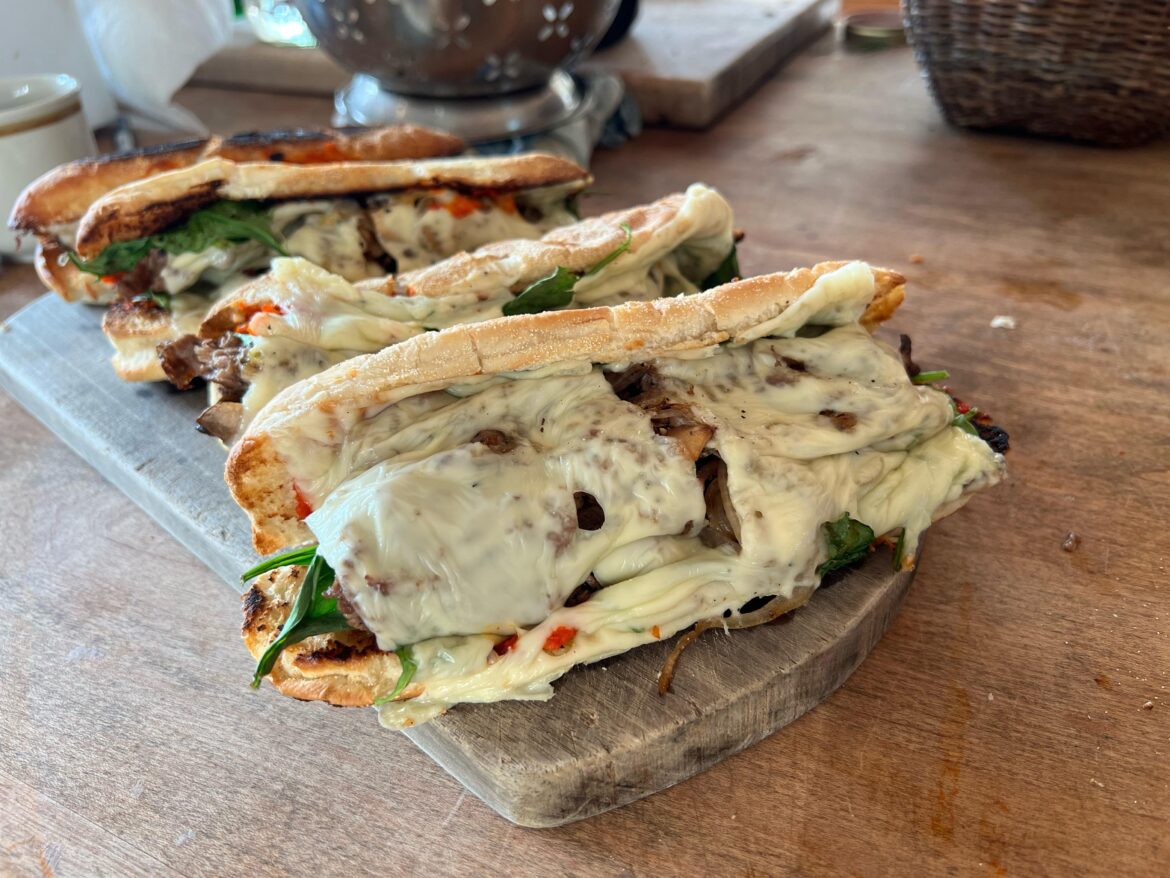 Shaved steak sandwiches!