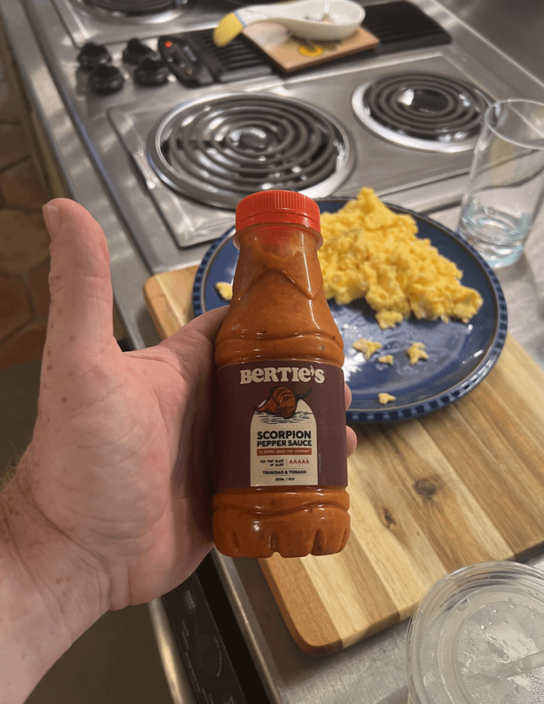 Trindad Co-Worker recommended this. Very hot, just a little drop will do!