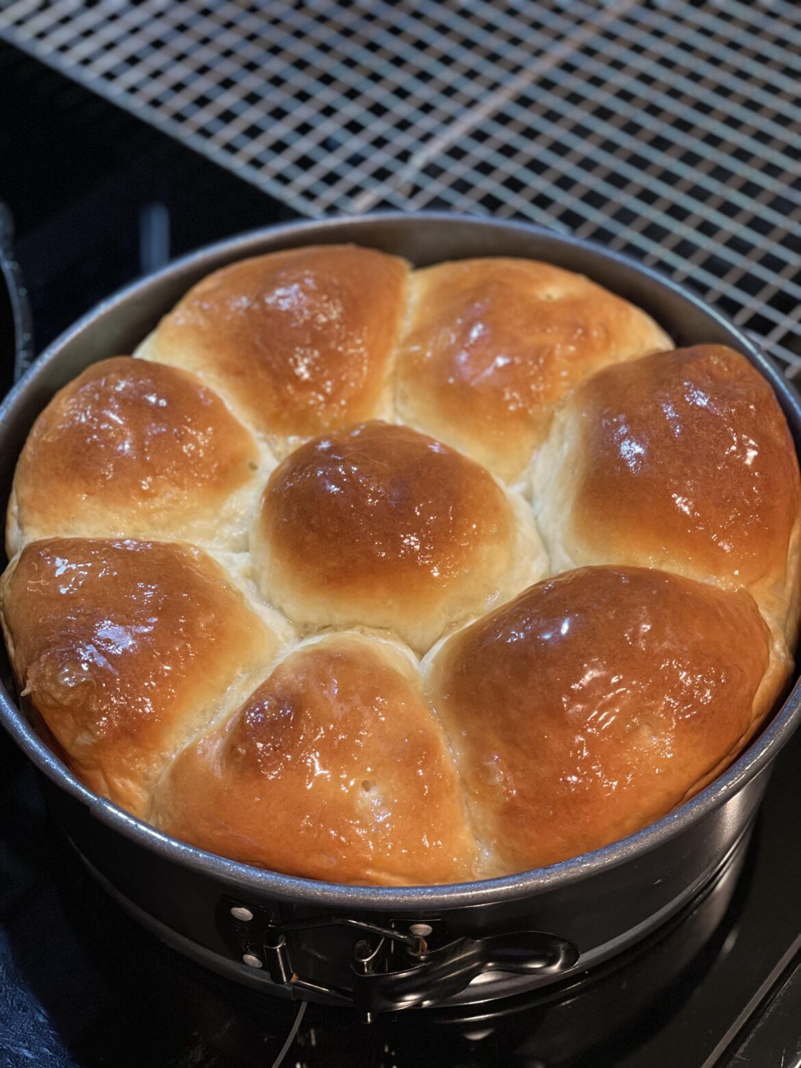 Milk bread rolls using King Arthur Flour’s recipe