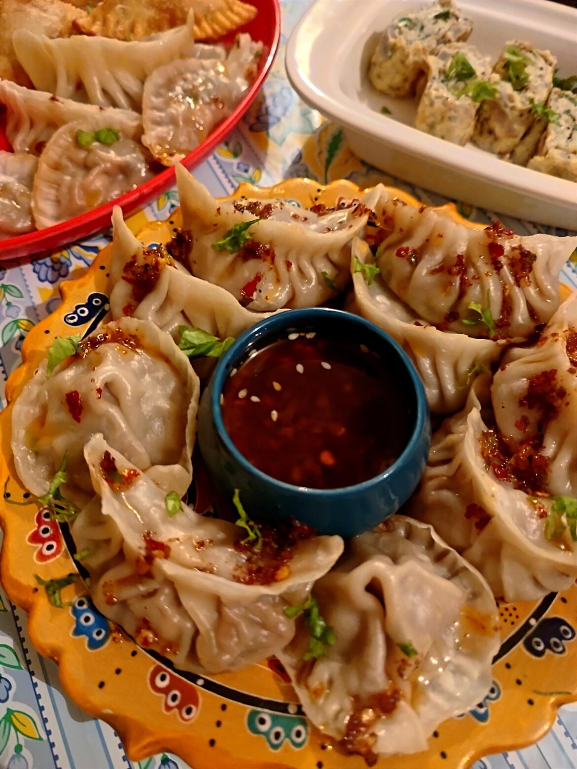 My favourites - Homemade Mandu/Dumplings (만두) & Korean Rolled Omelette (계란말이) [OC][Homemade]