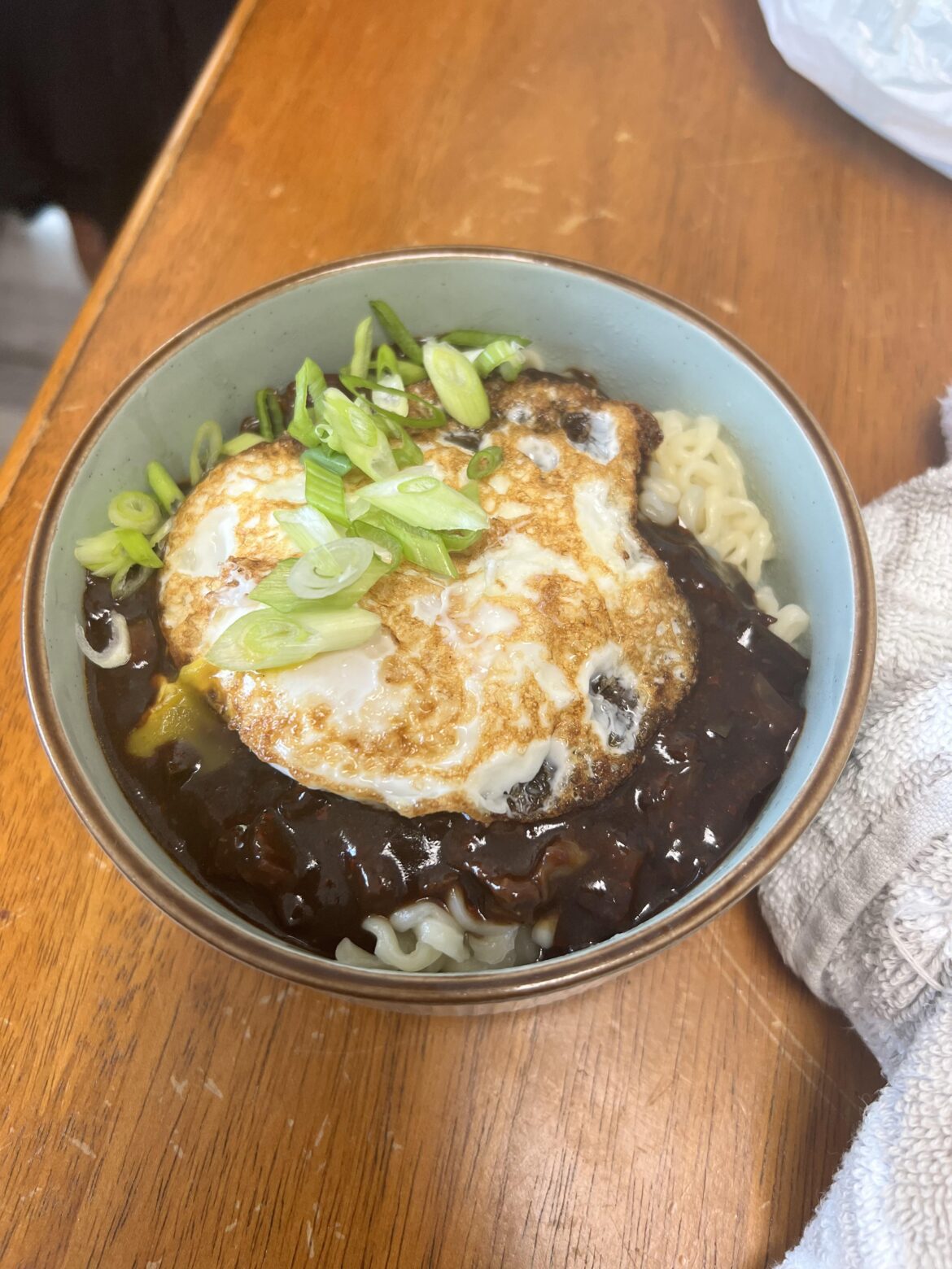 Made Jjajangmyeon noodles for the first time and flavor explosion. So I had notice my son love the buldak version and decided maybe I can make this. And boy now he wants this on our dinner rotation.