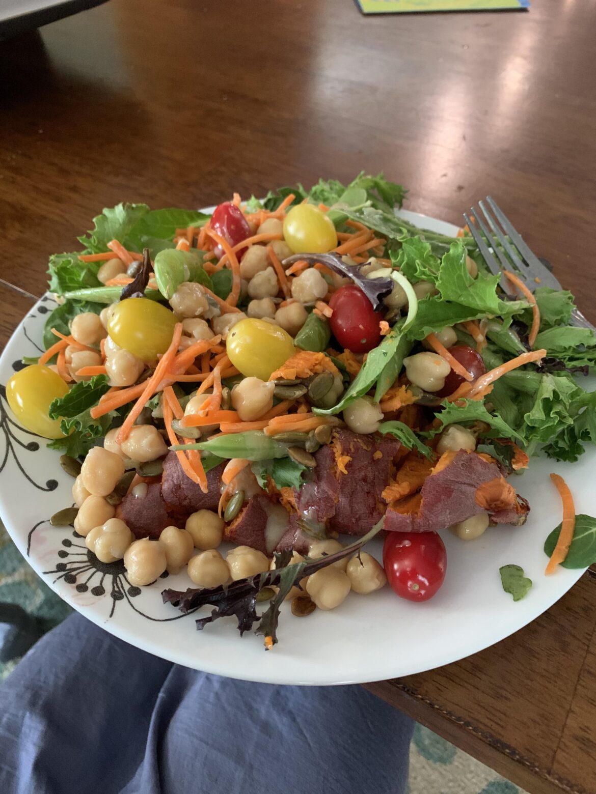 Girl Lunch after a 3.5 mile run