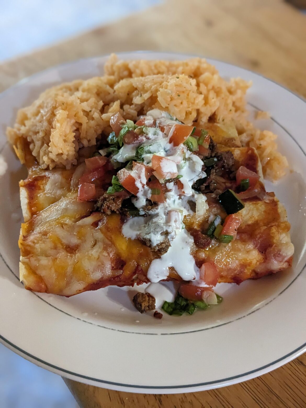 Tex-Mex Beef and Pepper Enchiladas