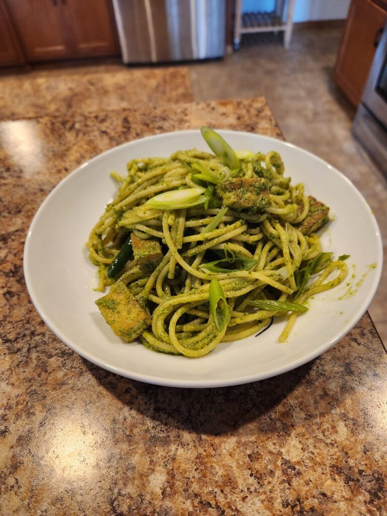 Noodles with Thai Basil and Peanut Pesto Noodles with Thai Basil and Peanut Pesto