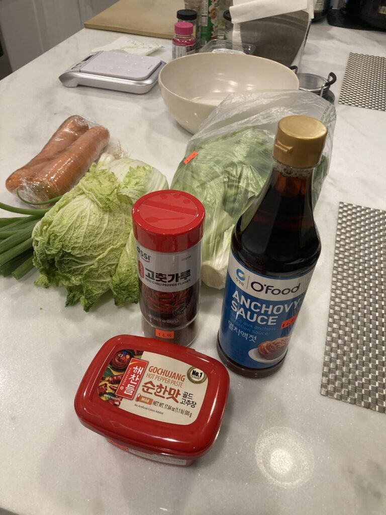First attempt at Kimchi