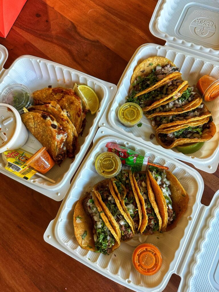 Tacos from Tacos La Catrina