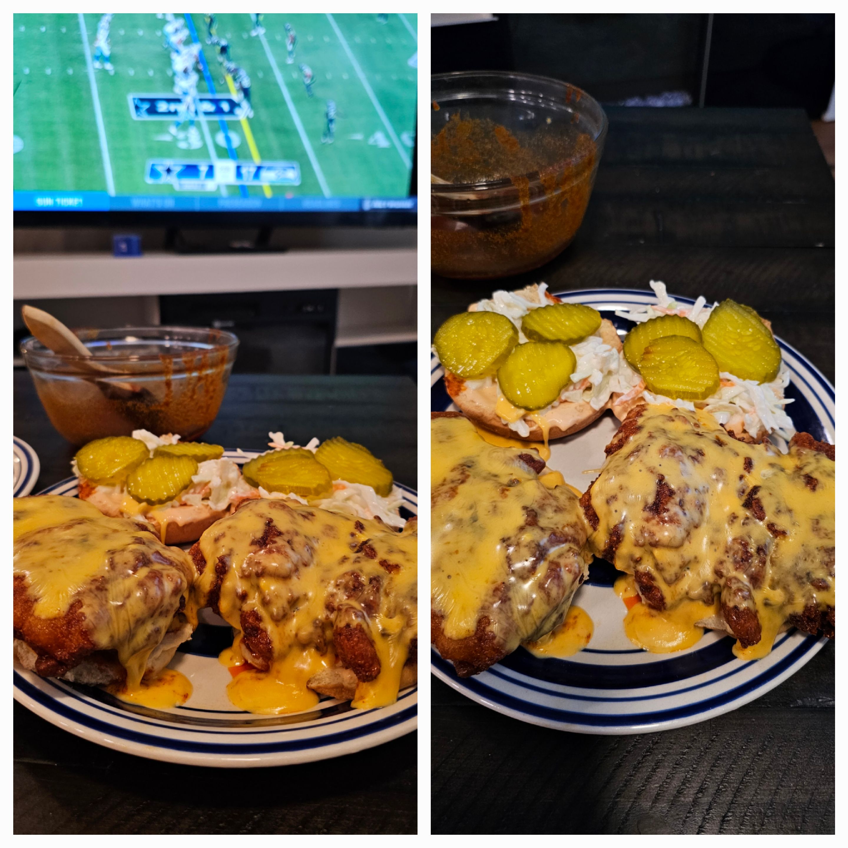 Homemade Nashville Hot Chicken Sandwiches with Habanero Cheddar Jack