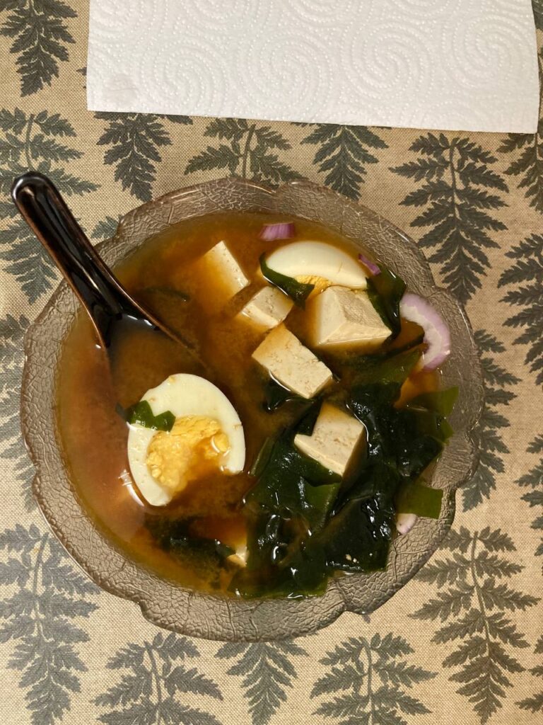 I made miso soup!