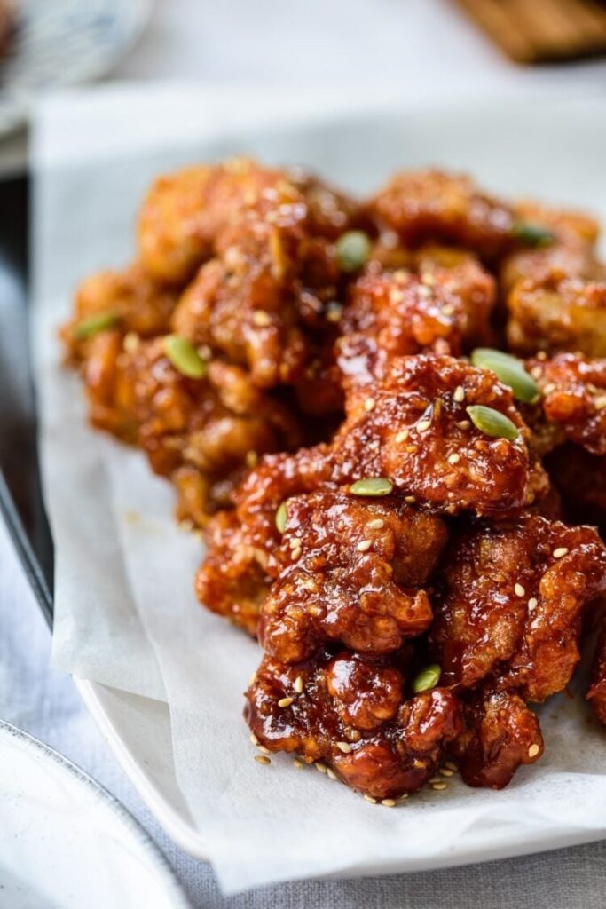 Anybody here know a Korean recipe that uses mirin and gochujang ( preferably one that uses meat and is a little spicy and sweet )