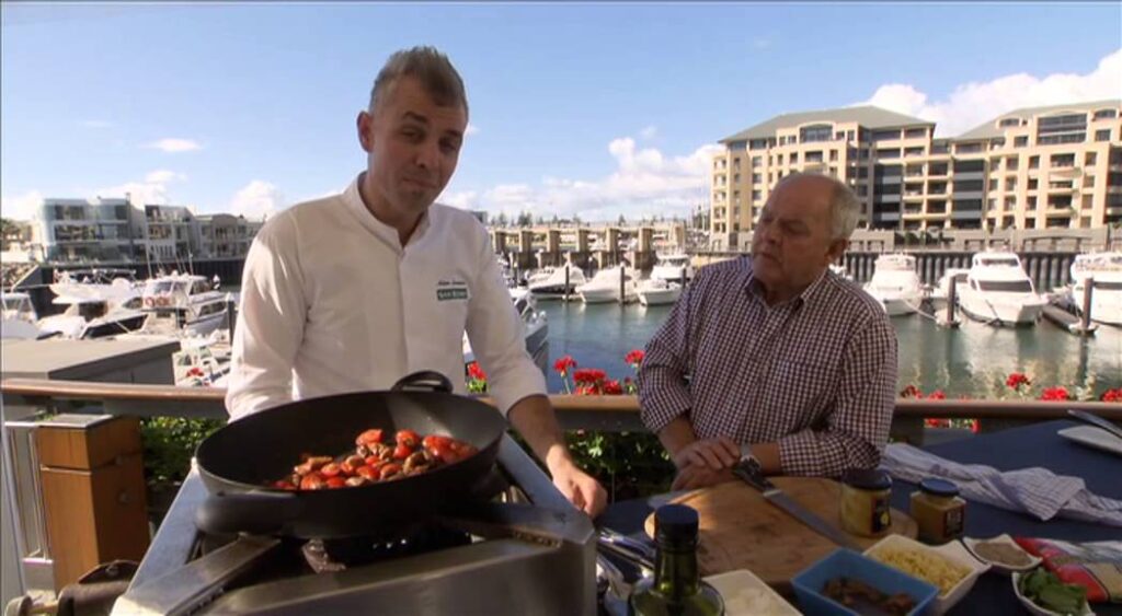 Grilled Ras El Hanout Lamb with Fig and Pistachio Risoni
