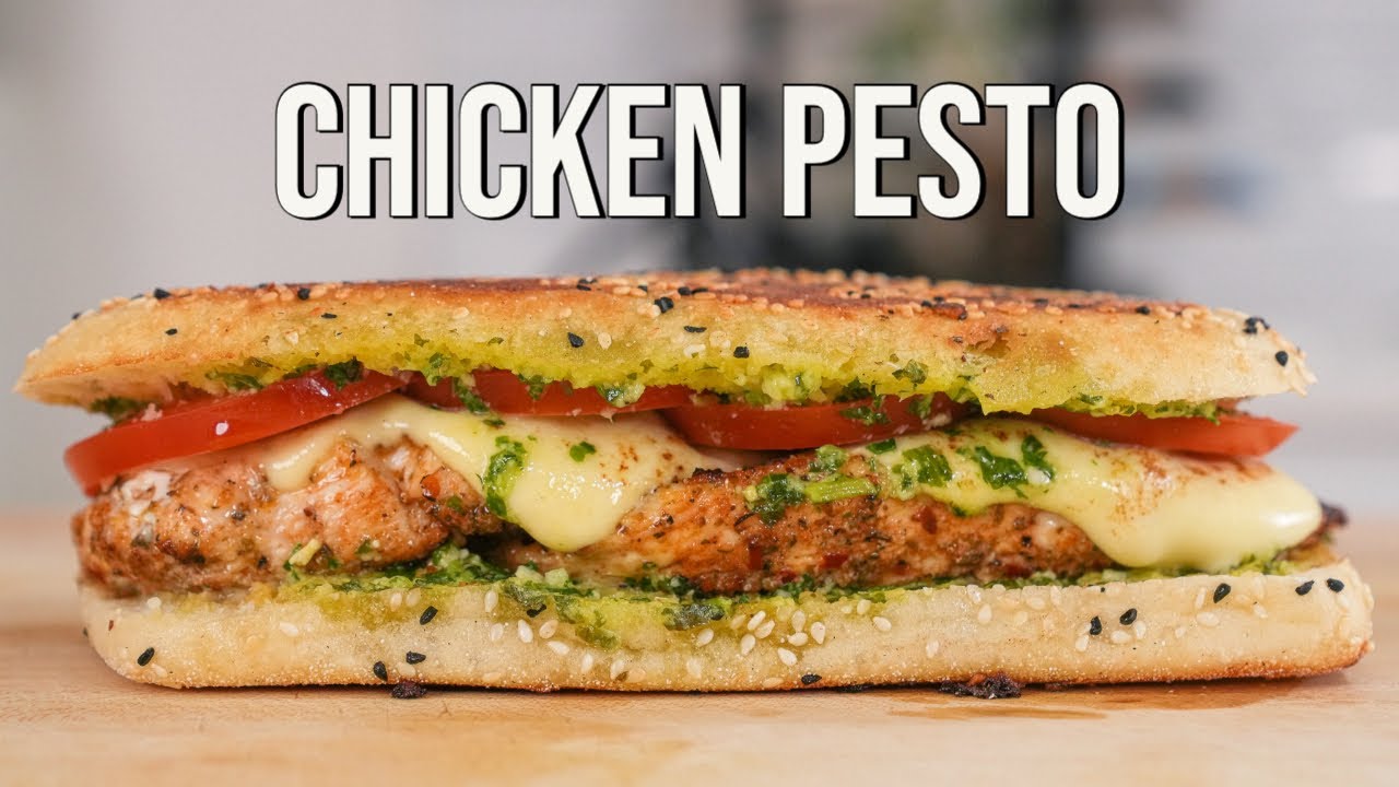 15 Minute Chicken Pesto Sub Sandwich Dining and Cooking