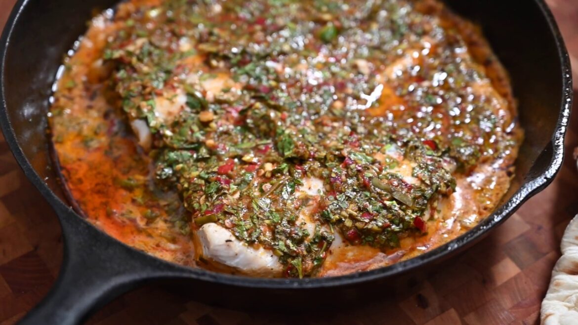 Samake Harra (spicy fish). سمكه حارة على طريقة إمي Samake Harra (spicy fish). سمكه حارة على طريقة إمي
