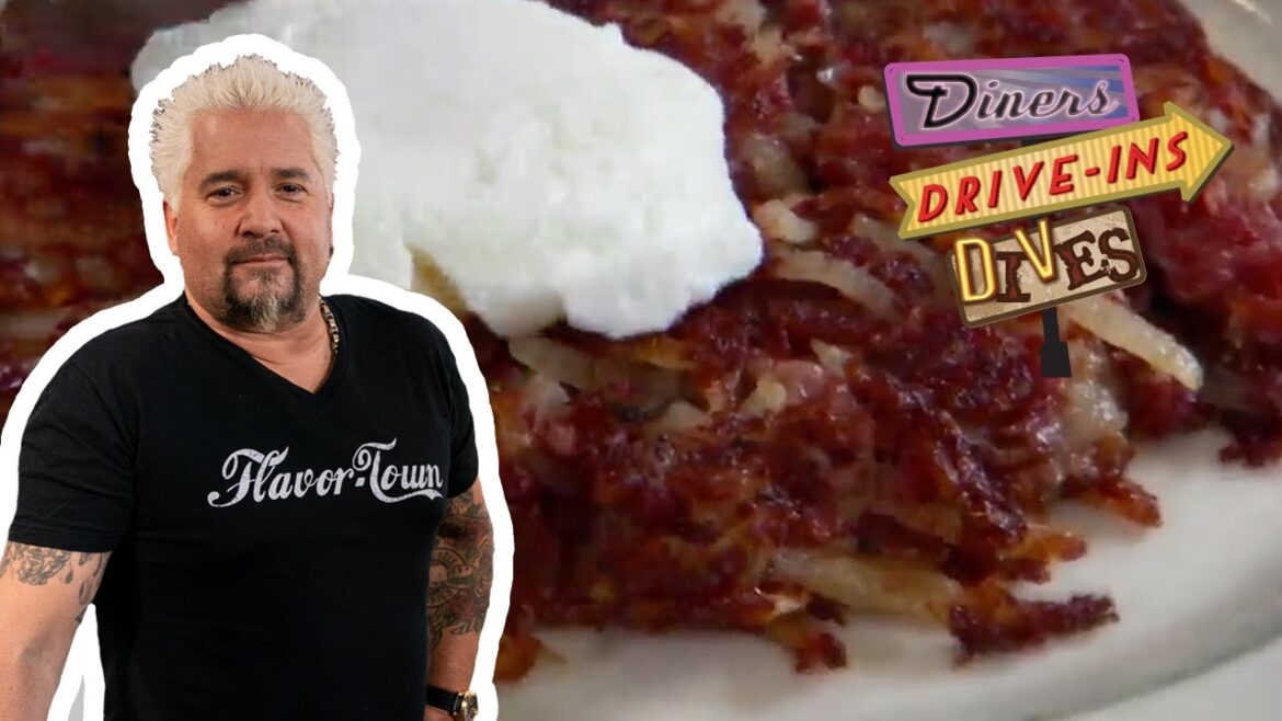 Guy Fieri Tries Corned Beef Hash in Texas | Diners, Drive-Ins and Dives | Food Network